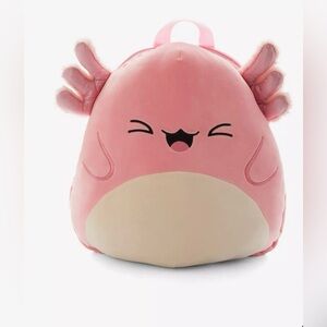 NWT  Squishmallows 'Archie The Winking Axolotl' Plush Backpack